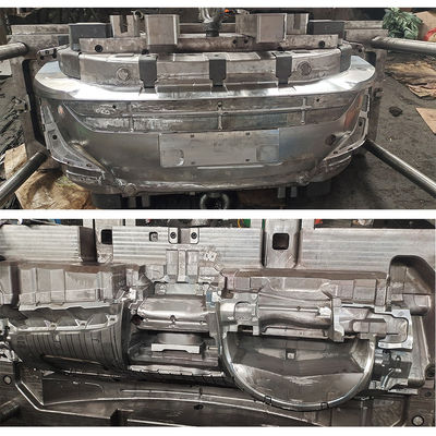หม้อฉีดพลาสติก CNC ความแม่นยําสูงสําหรับการแปรรูปพานมือรถยนต์ตามสั่งด้วยเหล็กหม้อ P20, 718, 2738, 2316, S136, NAK80, 2344