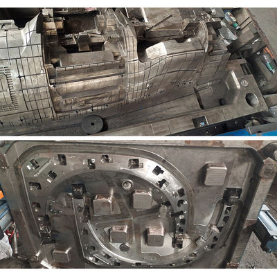 หม้อฉีดพลาสติก CNC ความแม่นยําสูงสําหรับการแปรรูปพานมือรถยนต์ตามสั่งด้วยเหล็กหม้อ P20, 718, 2738, 2316, S136, NAK80, 2344